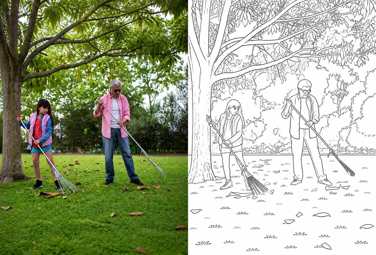 Fourth example personalized coloring book page from Make and Treasure