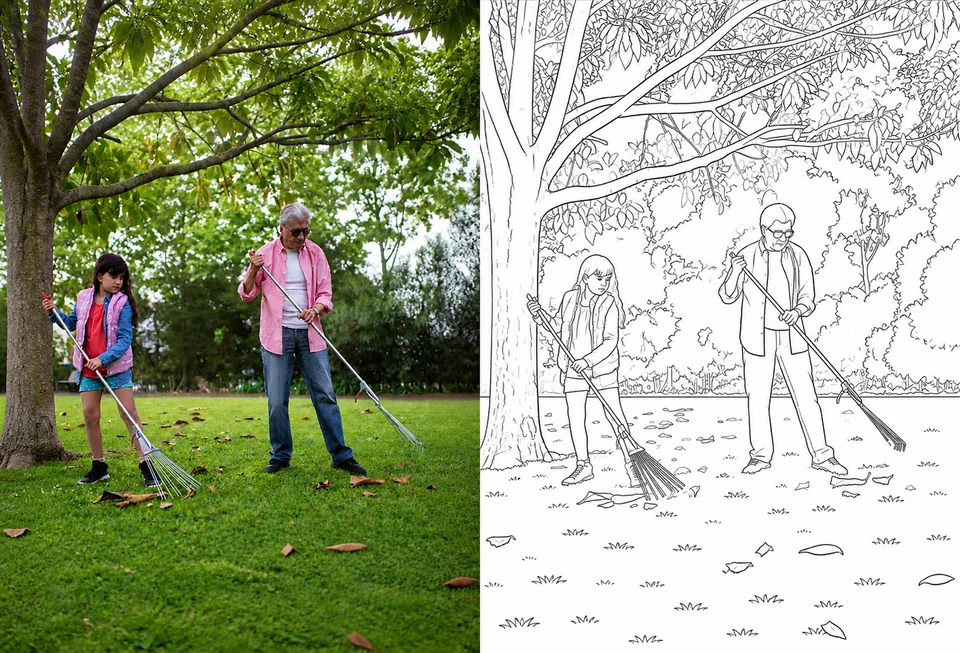 Fourth example personalized coloring book page from Make and Treasure